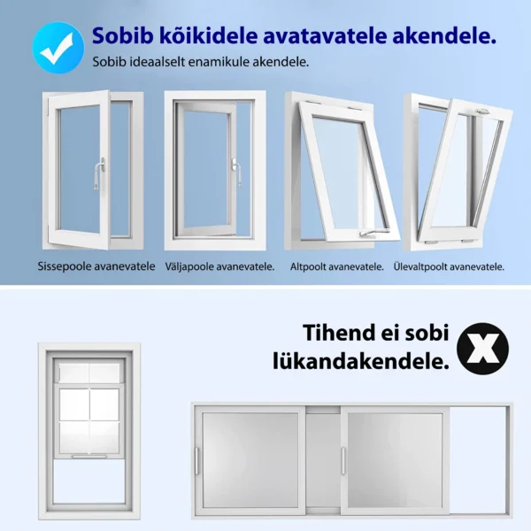 ADOLUS ARCTIC A2600 mobiilne konditsioneer koos aknatihendiga - Image 6