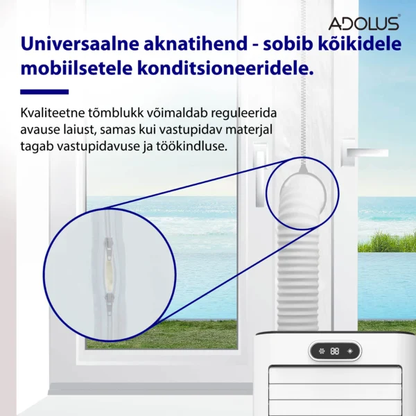 ADOLUS ARCTIC A2600 mobiilne konditsioneer koos aknatihendiga - Image 13