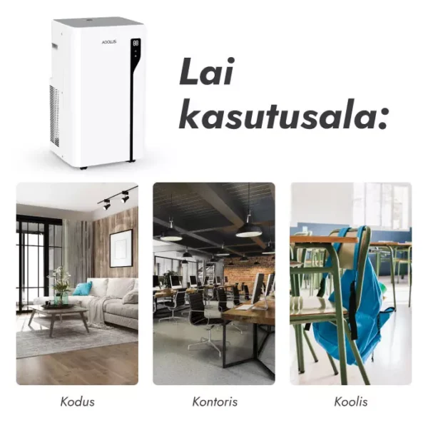 ADOLUS ARCTIC A3600H mobiilne konditsioneer koos küttefunktsiooni ja aknatihendiga - Image 13
