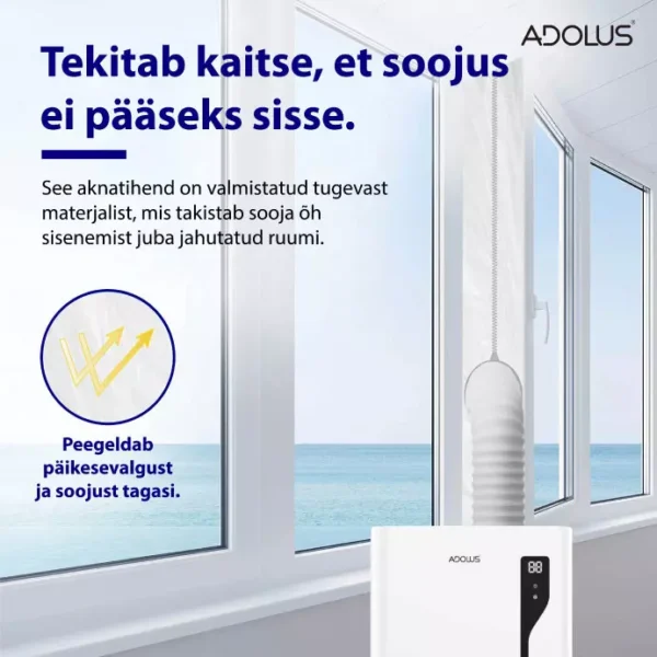 ADOLUS ARCTIC A3600H mobiilne konditsioneer koos küttefunktsiooni ja aknatihendiga - Image 11