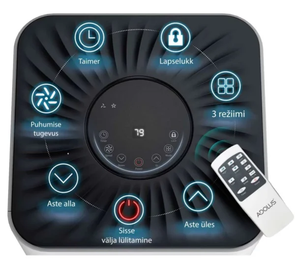 Mobiilne õhukonditsioneer ADOLUS ARCTIC A2050H koos küttefunktsiooniga - Image 7