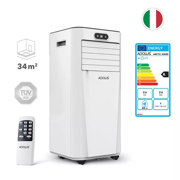 Mobiilne konditsioneer Adolus Arctic A2600 aknatihendiga