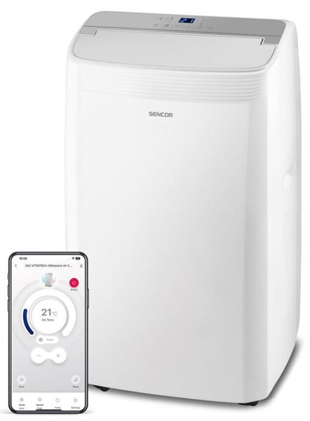 Mobiilne õhukonditsioneer Sencor SAC MT9078CH Wi-Fi, A++/A+++, 9000 BTU/h